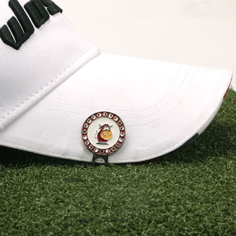 Qq * Bút marker kẹp mũ có bút marker bóng đánh golf từ tính