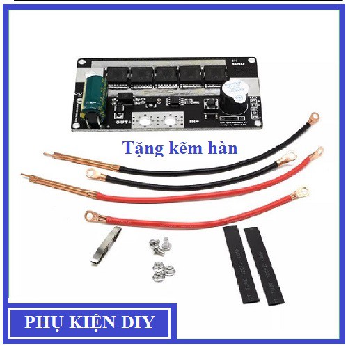 Mạch hàn cell pin 18650, 26650, 32650 nguồn 12V (Ắc quy, pin litium), Mạch hàn DIY