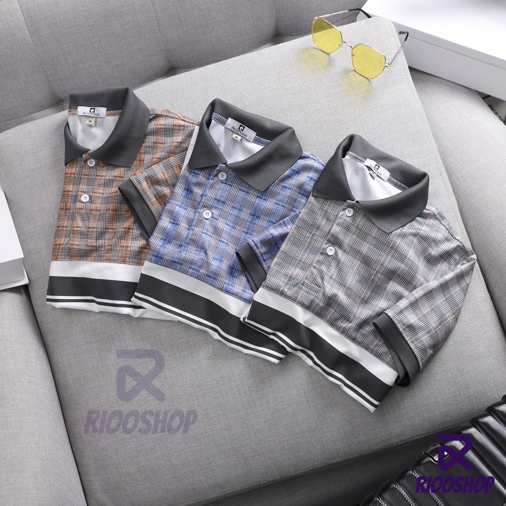 Áo thun polo nam, áo có cổ nam họa tiết vnxk vải dày, đẹp, form rộng, có size lớn, đơn giản, cộc tay RIOOSHOP RSP018