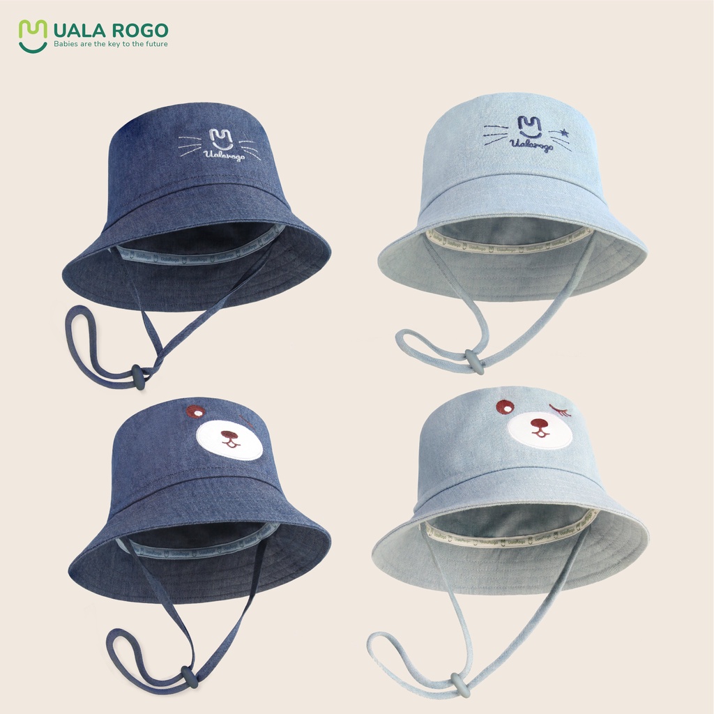 Mũ nón vành La Pomme Cotton thoáng mát thấm hút mồ hôi tốt mềm mịn bền giữ from đẹp chuẩn cho bé trai bé gái H055-T