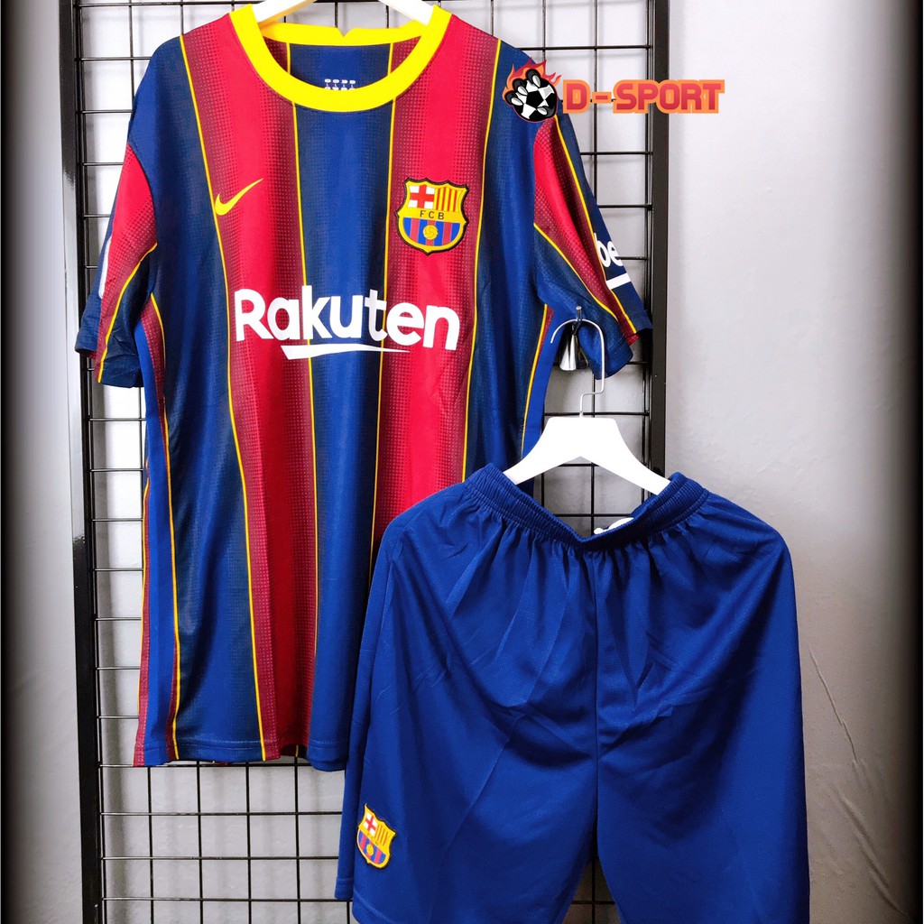 Quần Áo Bóng Đá CLB Barcelona Home 20/21 - Hàng Nhập Thái - Vải Mè Cao Cấp