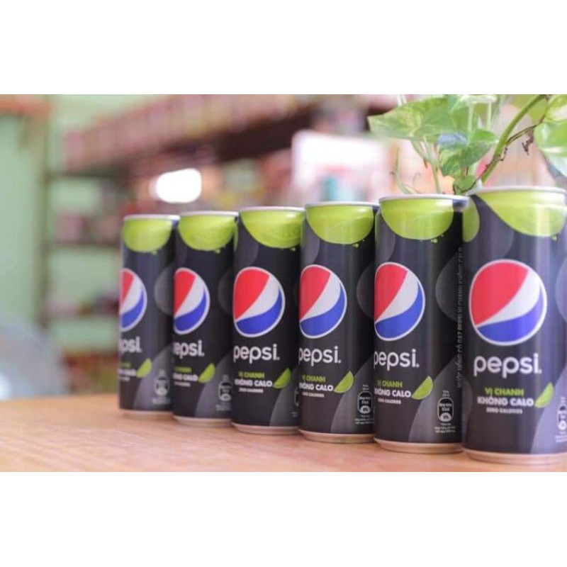 (Thùng 24 Lon) Nước Ngọt PEPSI VỊ CHANH KHÔNG CALO 320ml (Hàng Sẵn) | BigBuy360 - bigbuy360.vn