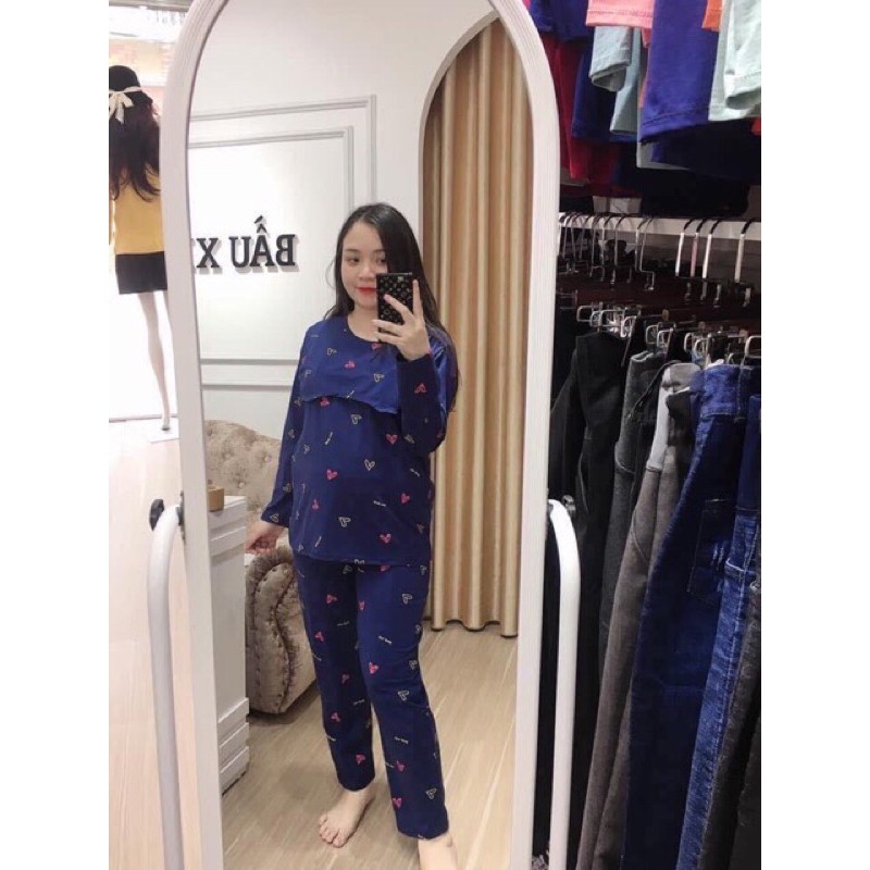 Bộ bầu pink đa năng, bộ sau sinh cho con bú
