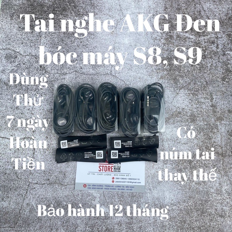 Tai Nghe AKG S8, S9 Bóc Máy Chính Hãng có núm tai thay thế