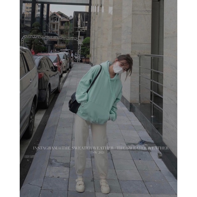 (Ảnh thật) Áo hoodie nỉ bông trơn the.sweaterweather TSW | BigBuy360 - bigbuy360.vn