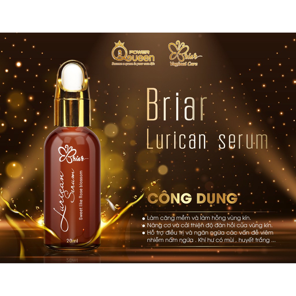 LÀM HỒNG VÙNG KÍN VÀ NHŨ HOA BRIAR LURICAN SERUM 20ML