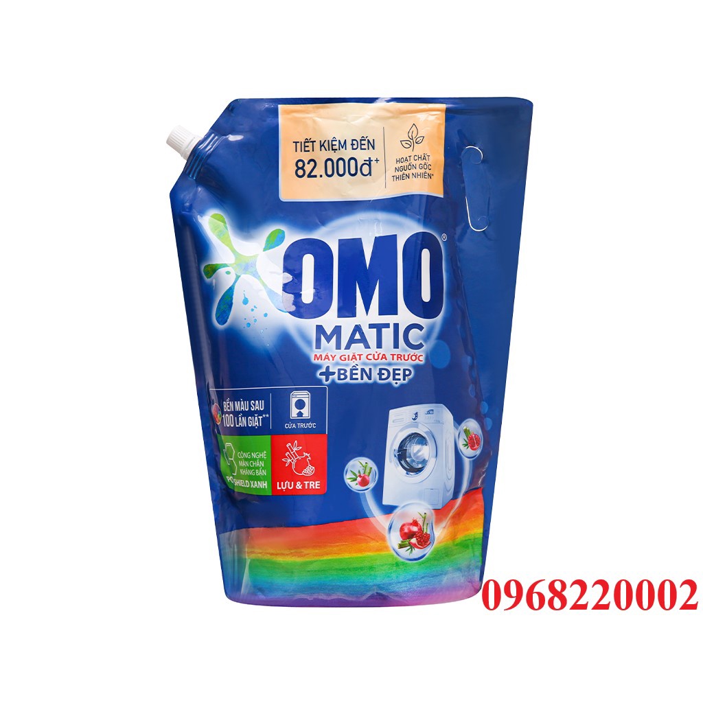 Túi nước giặt Omo Matic giữ màu bền đẹp cho máy giặt cửa trước 3.7 kg