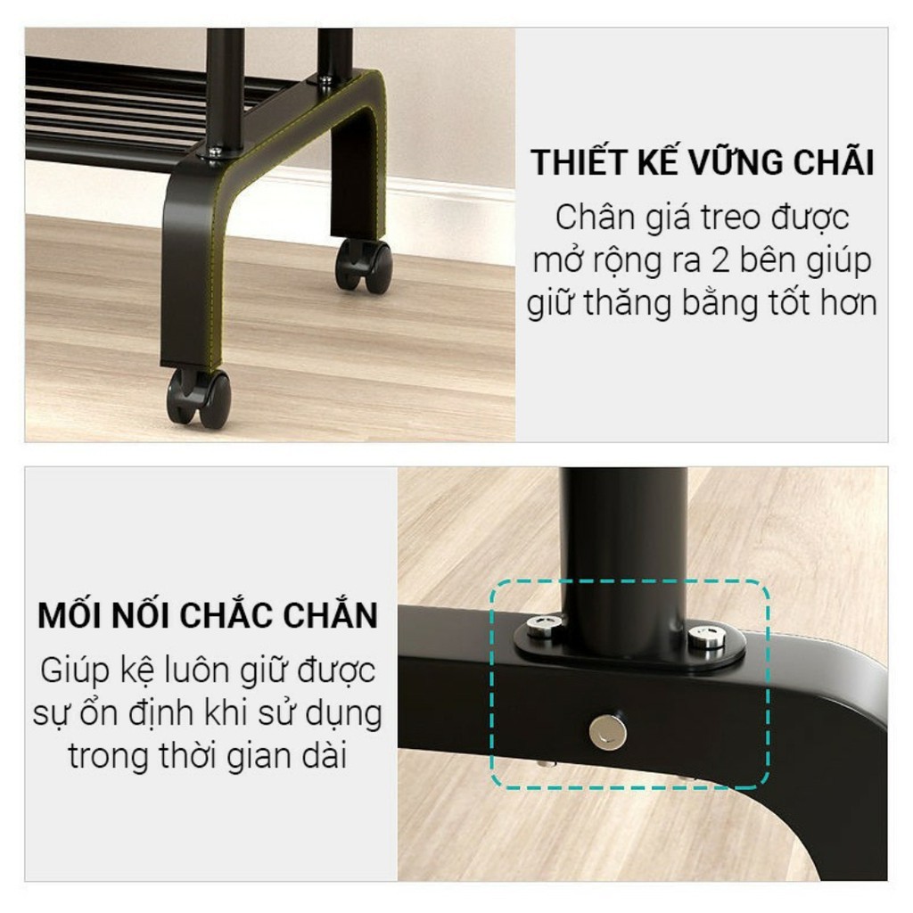 [ -30% chào năm mới 2021] [FREESHIP][BÁN CHẠY] Giá treo quần áo, để giày dép CHẮC CHẮN, KHÔNG HAN GỈ (Hàng có sẵn) Sào p