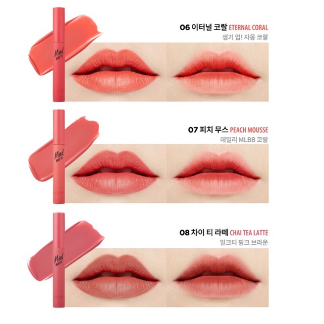 [THANH LÝ] SON KEM LÌ CLIO MAD MATTE TINT | BigBuy360 - bigbuy360.vn