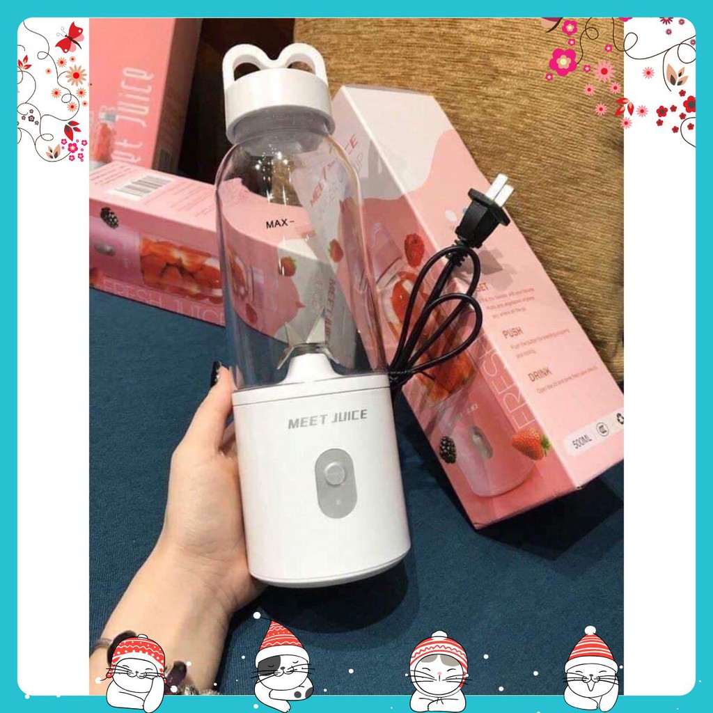 Máy xay sinh tố cầm tay juice meet - { Gia dụng Hà xoăn shop}