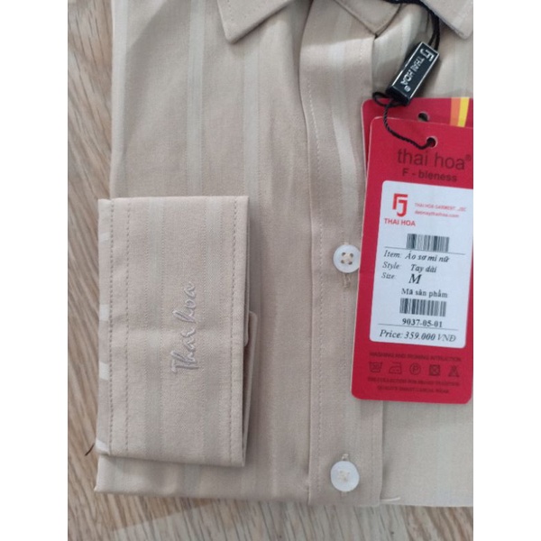 Áo sơ mi nữ Thái Hòa mã 9037 vải sợi tre co giãn