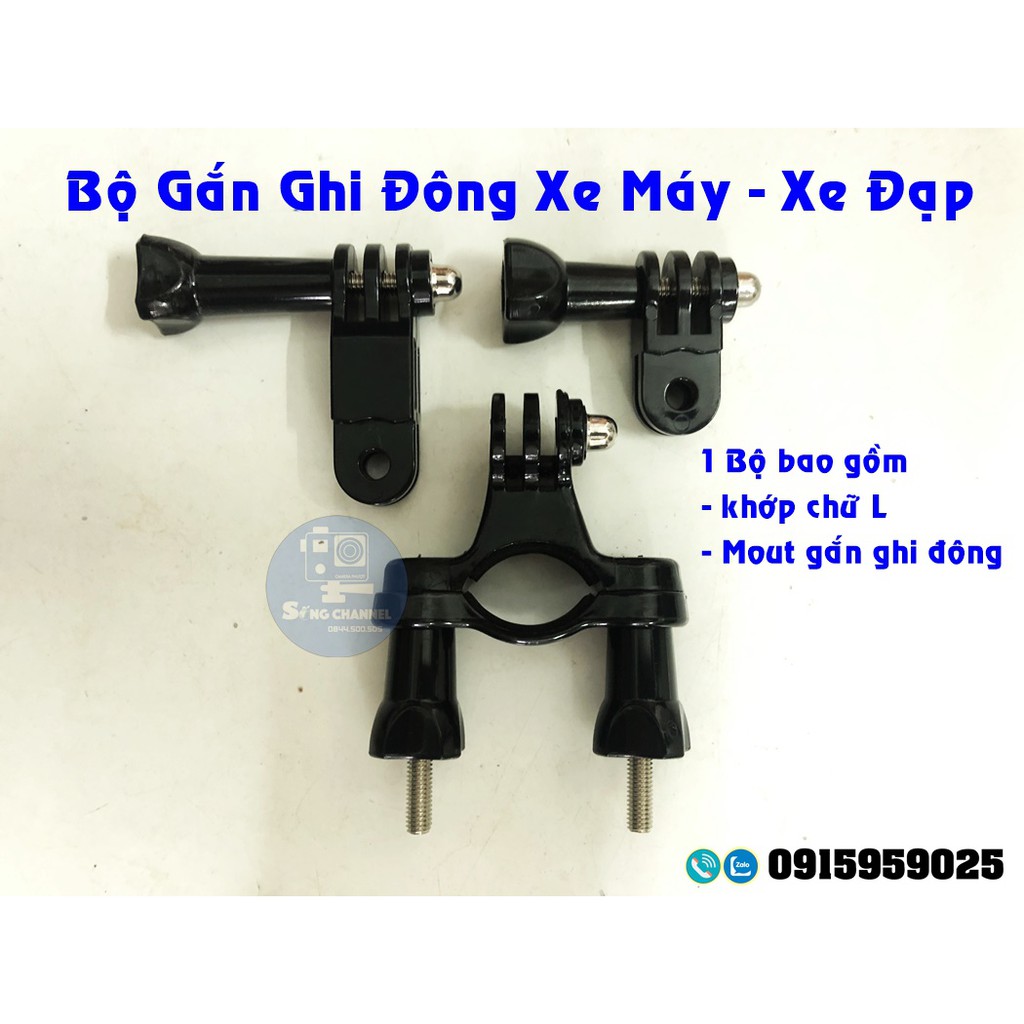 [RẺ NHẤT] Bộ Gắn Ghi Đông Xe Đạp - Xe Máy - Mout Gắn Cho Gopro,Action Camera,Eken,SjCam,SC