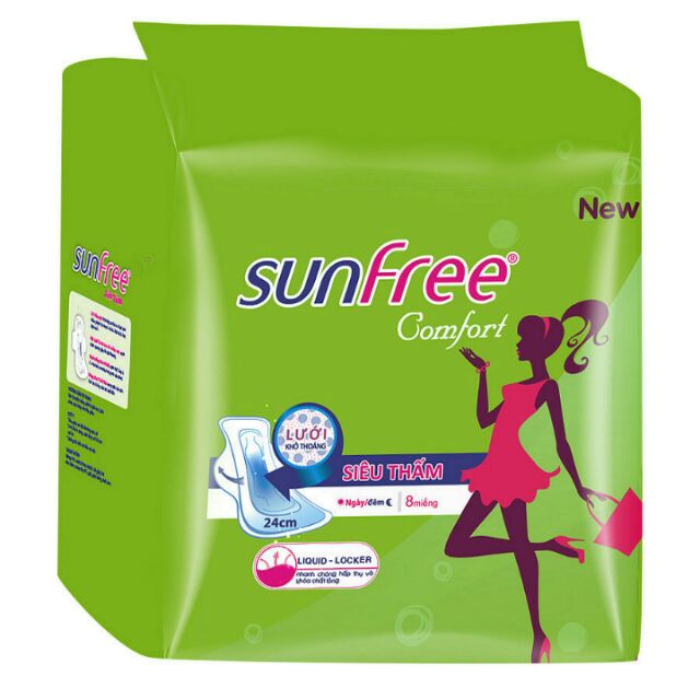 (Sale) Băng vệ sinh Sunfree Comfort