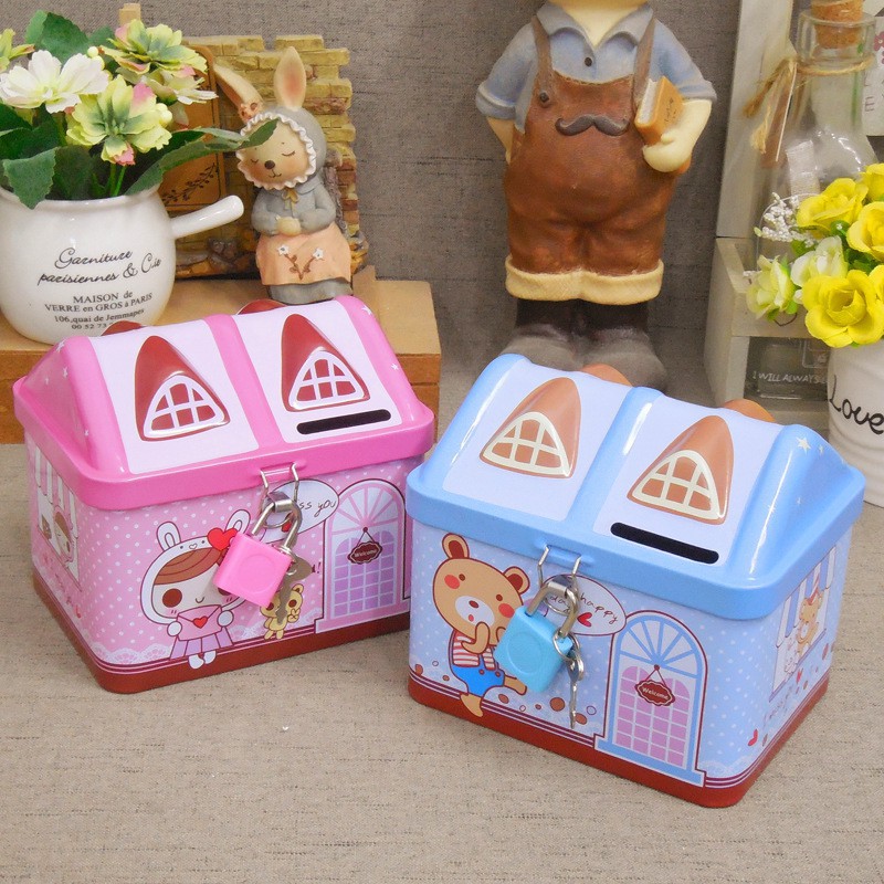 Két sắt mini có khóa cực cute dành cho bé yêu