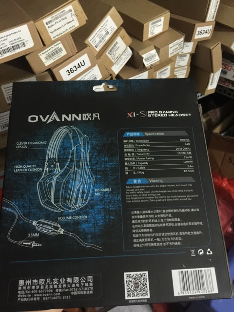 Tai Nghe Gamming Ovan X1-S có mic - Headphone Ovann X1-S full box mới 100%