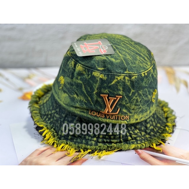 [Ảnh thật] Mũ bucket tai bèo tưa rua vành thêu chữ nhiều màu lạ cực chất bụi cá tính trẻ trung nam nữ (Siêu rẻ 1996)