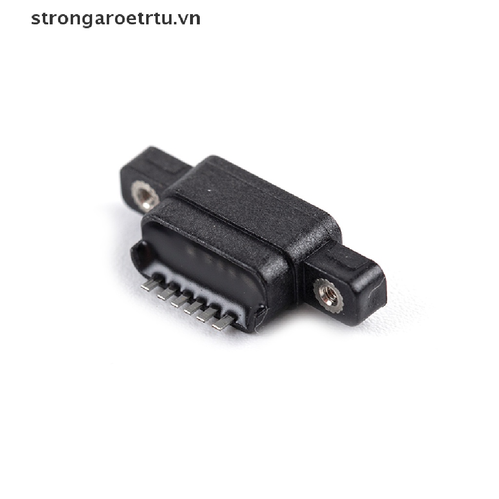 Bộ 2 Ổ Cắm USB3.1 Type-C 6 Pin SMD DIP Cho Cổng Sạc Nhanh PCB DIY