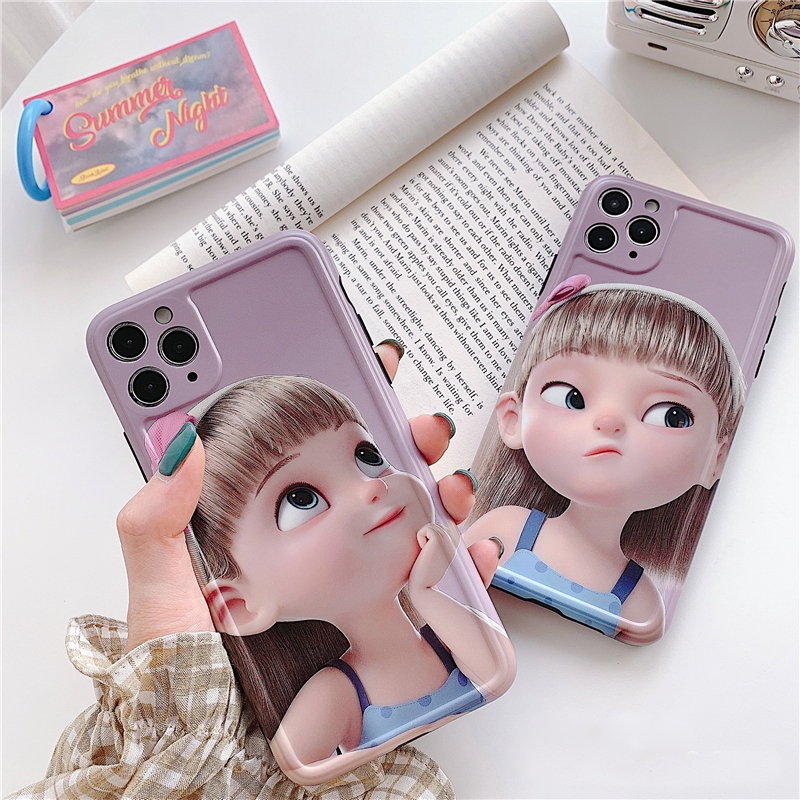 Ốp lưng iphone Biểu cảm cô bé 5/5s/6/6plus/6s/6splus/7/7plus/8/8plus/x/xr/xs/11/12/pro/max/plus/promax - Awifi  U3-14 | BigBuy360 - bigbuy360.vn