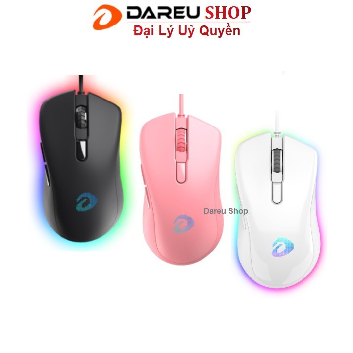 Chuột Gaming Dareu EM908 RGB RGB Pink / White /Black