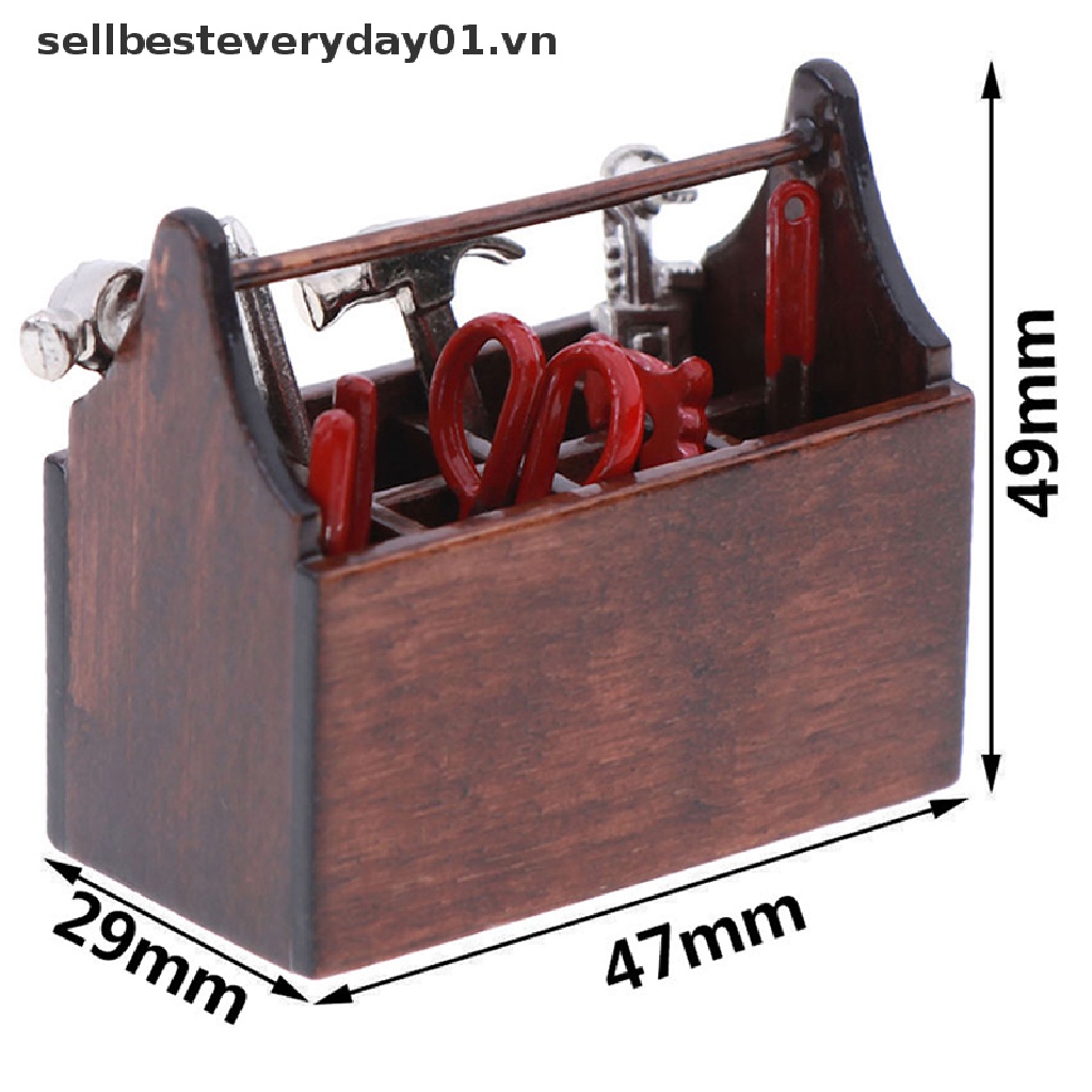 1 Bộ Dụng Cụ Sửa Chữa Mini Cho Nhà Búp Bê 1: 12