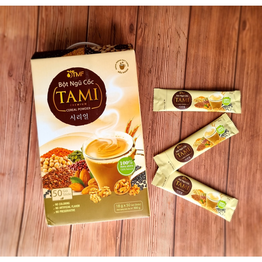 BỘT NGŨ CỐC TAMI 900GR - LÁ TÍA TÔ