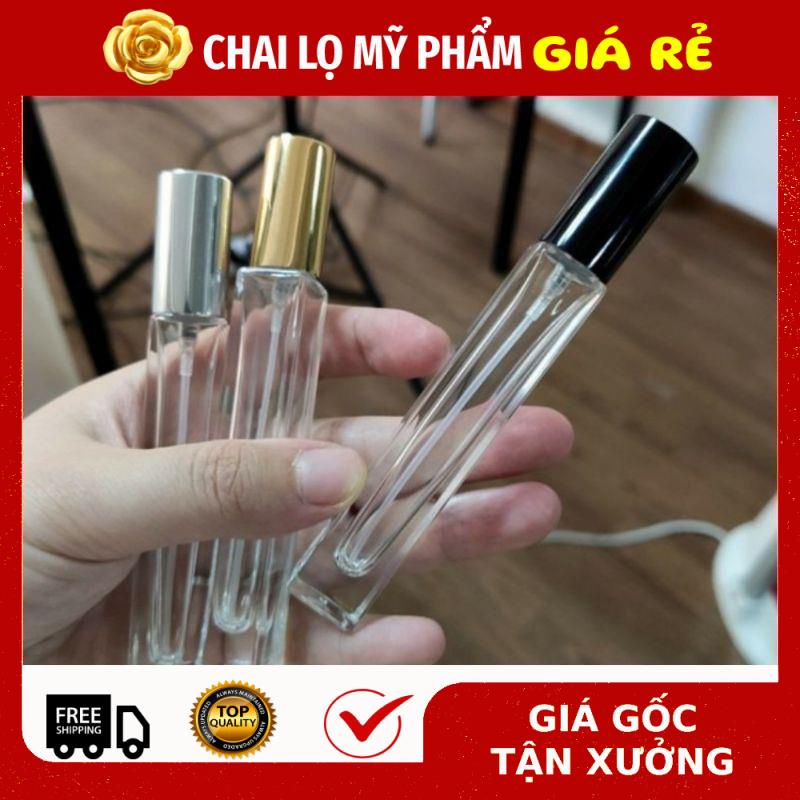Lọ Chiết Nước Hoa ★ RẺ VÔ ĐỊCH ★ Lọ chiết nước hoa hình trụ 10ml Cao dày đựng dầu thơm , phụ kiện du lịch