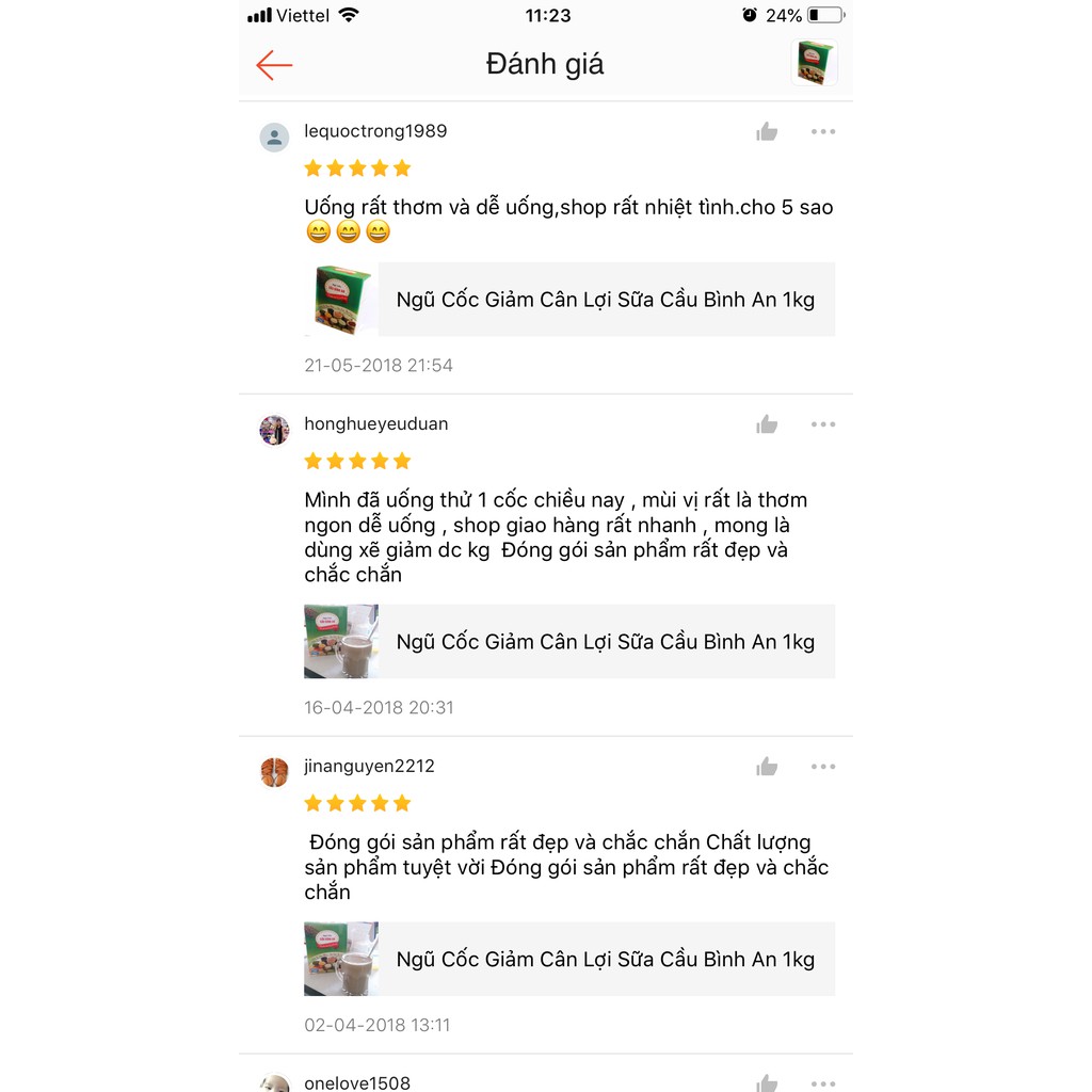 BỘT NGŨ CỐC LỢI SỮA GIẢM CÂN CẦU BÌNH AN 1KG | BigBuy360 - bigbuy360.vn