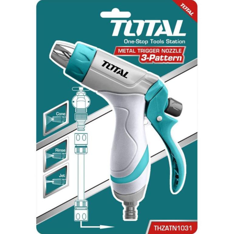 Vòi Xịt Phun Nước Tưới Cây Chỉnh Tia Lõi Kim Loại cao cấp  TOTAL THZATN1031 - điều chỉnh 3 chế độ kiểu phun