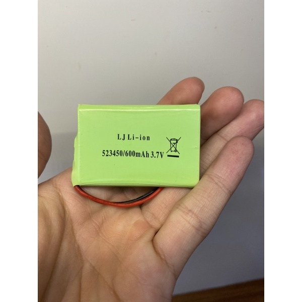 Pin Li-ion 3,7v 600mah dành cho xe tăng điều khiển từ xa HengLong M26, Tank M4a3, Flycam, xe oto, tàu, tay điều khiển RC