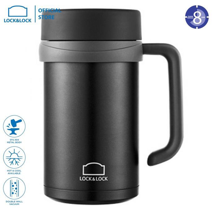 Lock & Lock Bình Nước Nóng (500Ml) Black Lhc4026B - Black Đen