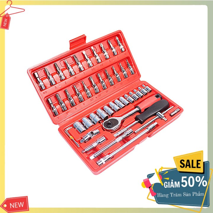 Bộ dụng cụ mở bulong ốc vít đa năng 46 chi tiết