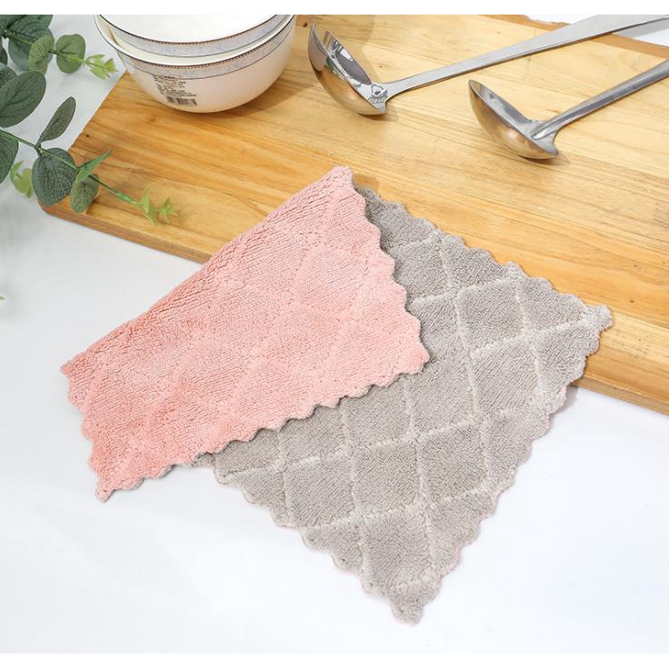 Khăn lau bếp thiết kế hai lớp dày dặn thấm hút tốt tiện lợi đa năng