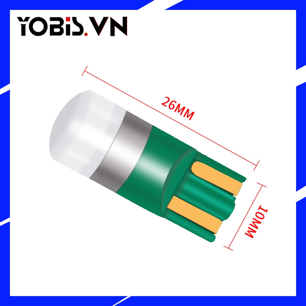 Bóng đèn LED T10 siêu sáng 12V T10  W5W 3030 1SMD dành cho xe hơi