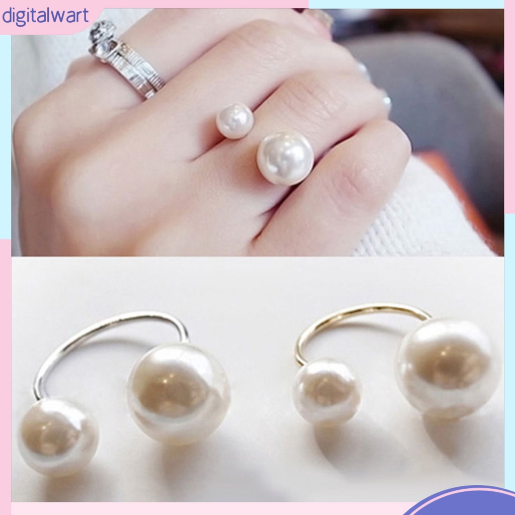 Nhẫn Nữ Đính Ngọc Trai Nhân Tạo Thời Trang