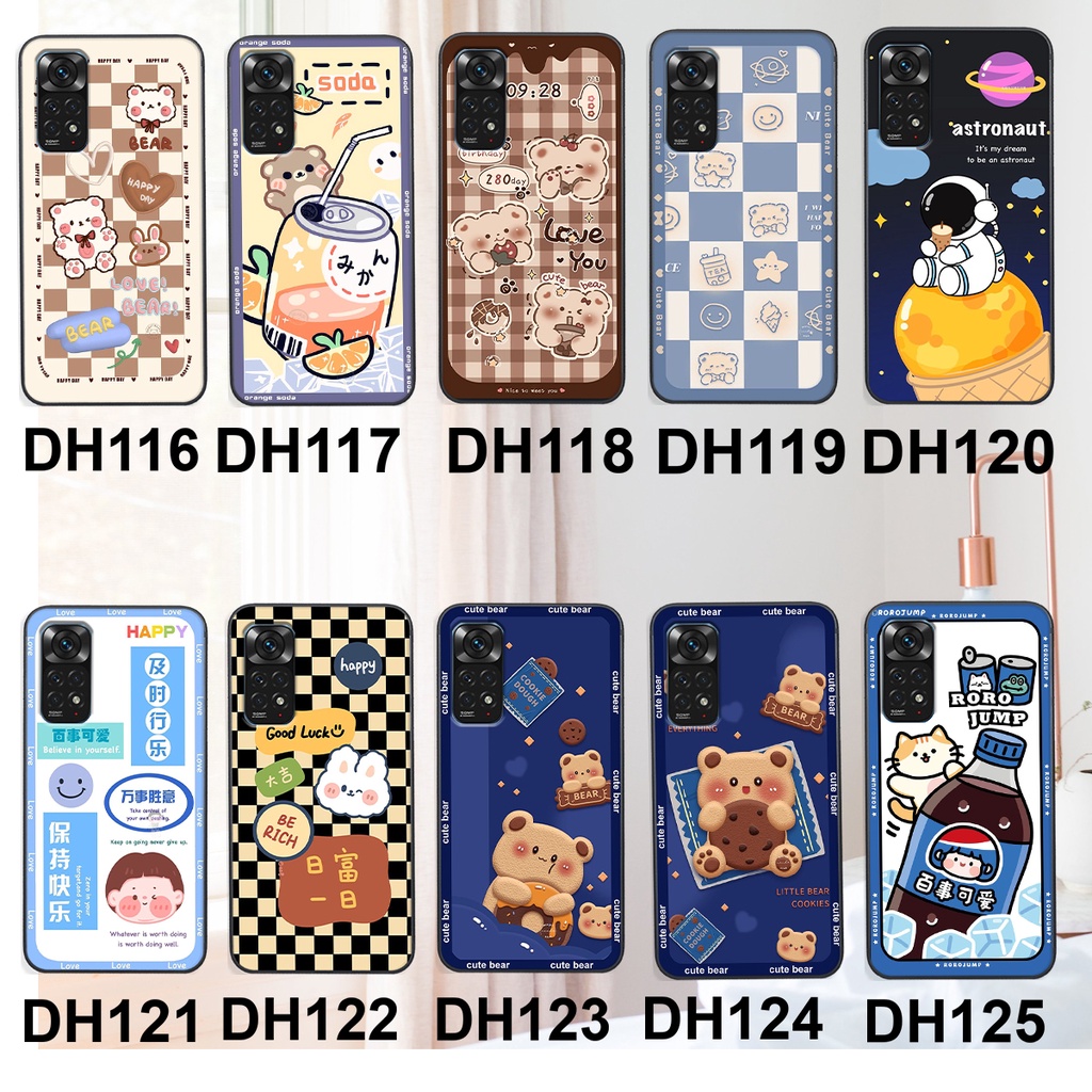 Ốp lưng Xiaomi REDMI NOTE 11/11S / NOTE 11 4G 5G / NOTE 11 PRO 4G 5G in hình 3D GẤU cute be@r, soda, happy day cực hot