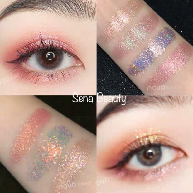 Bảng Mắt Novo Dẹp 9 Ô Soft Eye Shadow Smooth Texture