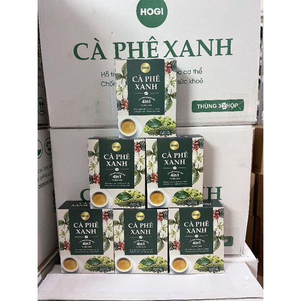 Cà phê xanh hogi 15 gói giảm cân kháng mỡ hiệu quả