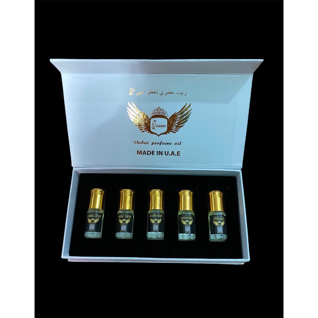 SÉT 5 CHAI TINH DẦU NƯỚC HOA DUBAI THƠM DAI 72H | Thế Giới Skin Care