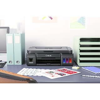 MÁy In Màu Canon G3010, wifi, in màu - scan - photo- dễ dàng in ấn mọi nơi chỉ cần 1 chạm, đã bao gồm mực in