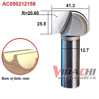 MŨI SOI BÁN NGUYỆT NGANG TIDEWAY AC0502 CỐT 12.7MM - 1 MŨI