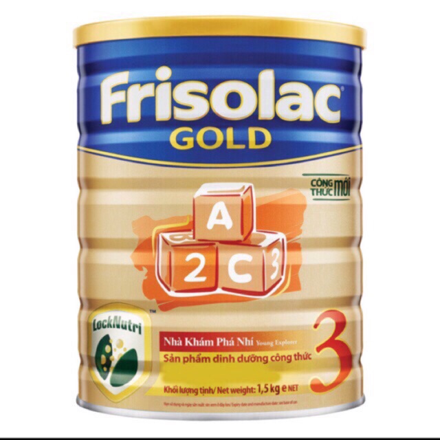 Sữa Bột Frisolac gold 3 hộp 1500g