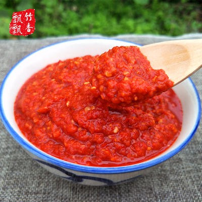 Nước Sốt Ớt xay đá Nhà Nông làm bằng tay cơm trộn tỏi chua cay, Ớt chuông, nước sốt nướng siêu cay