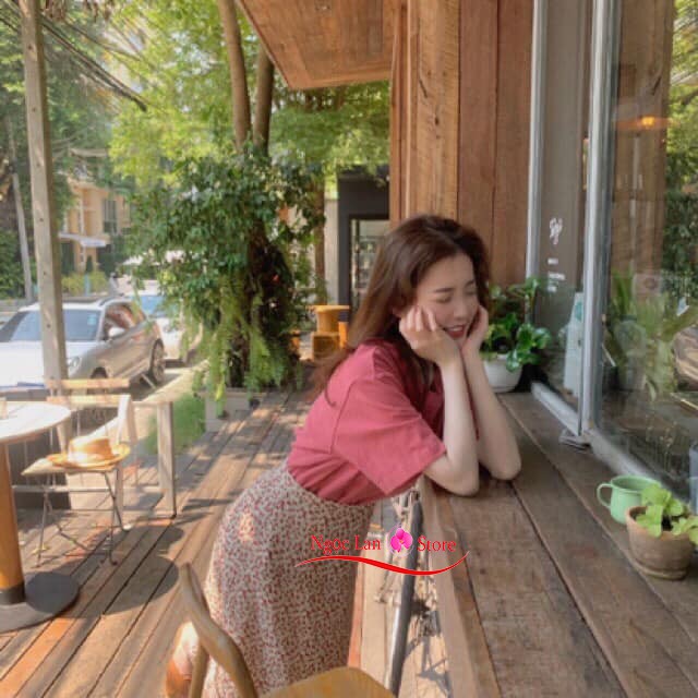 Chân váy Hoa Nhí Chiffon Siêu Đẹp