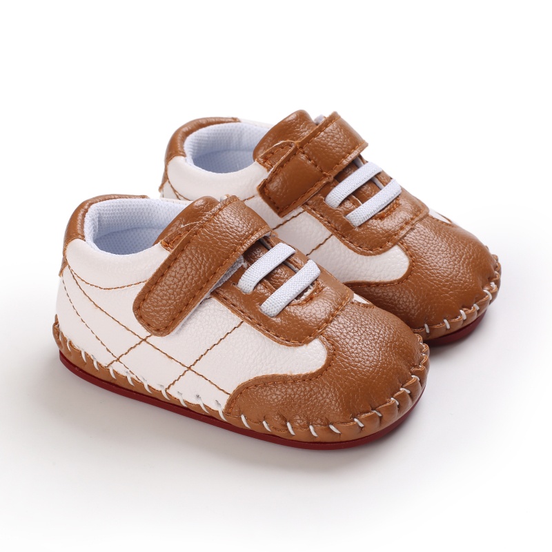 Giày Sneaker Đế Cao Su Chống Trượt Màu Sắc Phù Hợp Với Bé Trai Bé Gái Tập Đi
