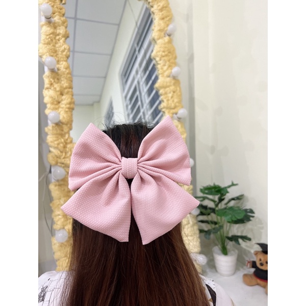 [ NAKI SHOP ] Kẹp nơ tiểu thư xinh xắn ( hàng cao cấp, đẹp) bản to