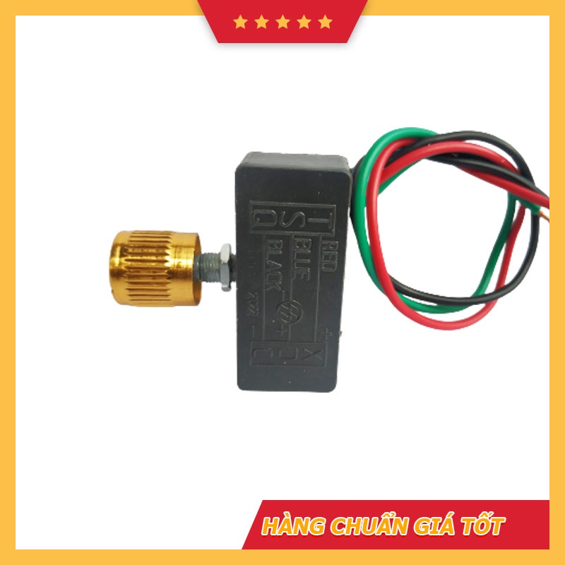 Điều tốc 12v, chiết áp, chỉnh áp cho máy bơm mini 12v, động cơ 775,895,885 12v núm chỉnh vàng đồng