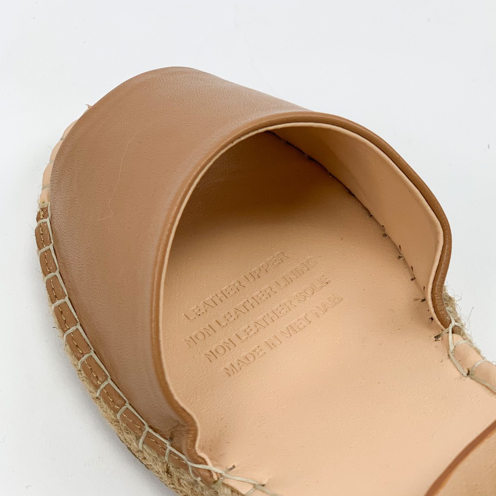 Giày sandal nữ đế xuồng -  Sandal nữ cao cấp cao gót phối quai cổ chân da thật cao cấp - Hàng xuất khẩu - KIMY STORE