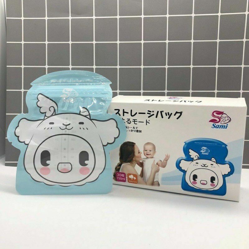 Túi trữ sữa Sami Nhật Bản 150ml có vòi rót / hộp 30 túi