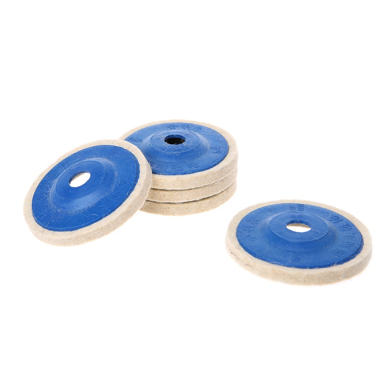 Bộ 5 Đĩa Nỉ Tròn Đánh Bóng Xe Hơi 4 &quot;