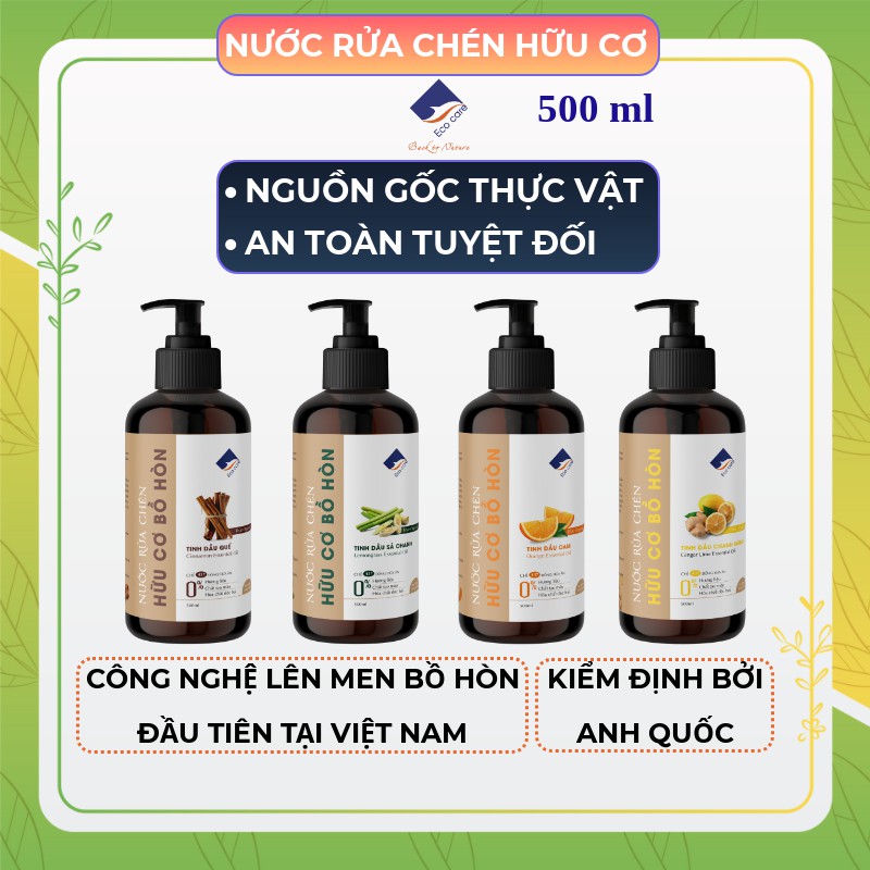 NƯỚC RỬA CHÉN HỮU CƠ BỒ HÒN ECOCARE 500ML
